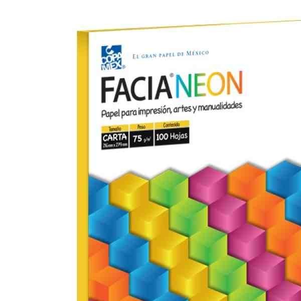 PAPEL BOND FLUOR. CTA. FACIA NEON AMAR.75G.PAQ.C100H.25